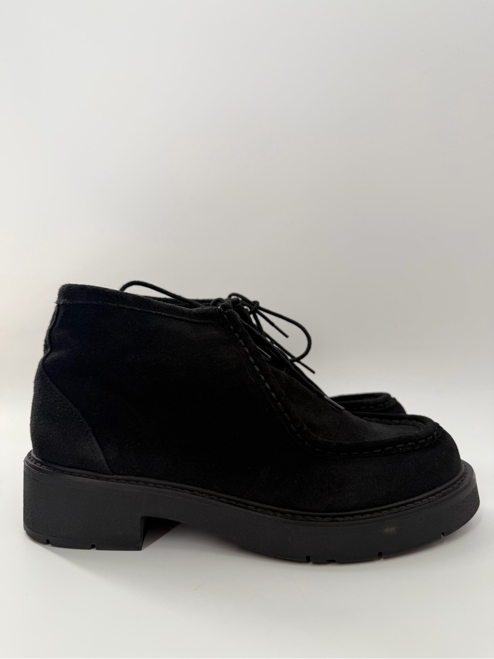 Cos Lace Up Suede Chunky Ankle Boots